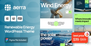 Aerra – Renewable  Green Energy WordPress Theme