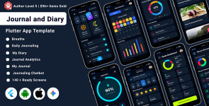 AI Journal  Diary Flutter App UI Kit | Reflection  Mood Tracker