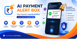 AI Payment SoundBox | Voice Announcement  Merchant Assistant Android App