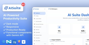 AI Suite – AI Website Builder and Live chat, Next.js Dashboard  Gemini AI Powered SaaS