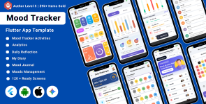 AI-Powered Mood Tracker Flutter Mobile App Template | Journal  Diary