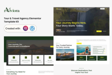 Alviora – Tour  Travel Agency Elementor Template Kit