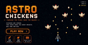 Astro Chickens | HTML5 Arcade Game