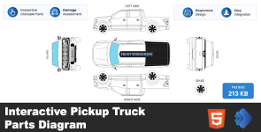 AutoCraft | Interactive Pickup Truck Parts Diagram [HTML5 Template]