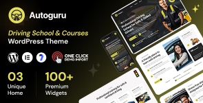 Autoguru – Driving School  Courses WordPress Theme