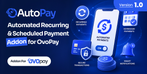 AutoPay – Automated Recurring  Scheduled Payment Addon For OvoPay
