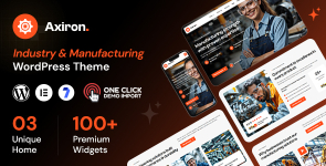 Axiron – Industry  Manufacturing Factory WordPress Theme