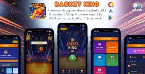 Basket King Shooting — Basketball Game | 5 modes | Shop  power-ups | AdMob | Easy reskin