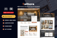 Bathora – Kitchen  Bathroom Remodeling Elementor Template Kit