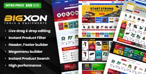 Bigxon – Parts And Tools WordPress WooCommerce Theme