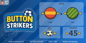 Button Strikers – HTML5 Casual game