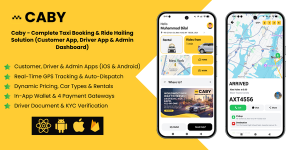 Caby – Taxi Booking and Ride Hailing Solution