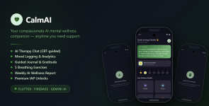 CalmAI – AI Mental Health  Wellness Companion App (Flutter)