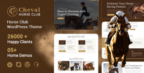 Cheval – Horse Club  Equestrian WordPress Theme