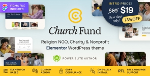 Church Fund  – Religion, NGO  Charity WordPress Theme