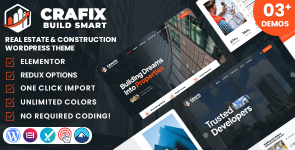 Crafix – Real Estate  Construction WordPress Theme