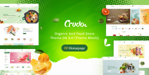 Crudo – Organic  Food Shopify Theme with AI (Theme Block)