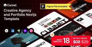 Cunnet – Creative Agency  Portfolio  Nextjs Template