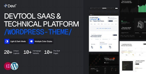 Devi – Developer Tools, SaaS  Technical Platform WordPress Theme