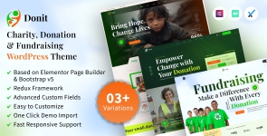 Donit – Charity Donation  Fundraising WordPress Theme