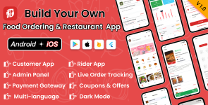 DTFood – Single Vendor Food Ordering  Restaurant App | Flutter App ( Android iOS ) + Admin Panel