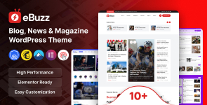 ebuzz – Blog, News  Magazine WordPress Theme