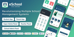 eSchool SaaS – School Management System with Student/Parent Flutter App, Student Web, Laravel Panel