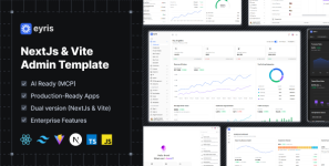 Eyris – React Tailwind Admin Template (NextJs  Vite)