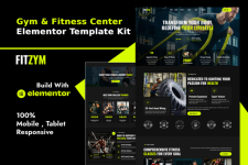 Fitzym – Gym  Fitness Center Elementor Template Kit