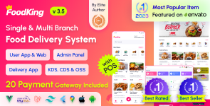 FoodKing – Restaurant Food Delivery System with Admin Panel  Delivery Man App | Restaurant POS