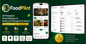 FoodPilot | AI-Powered Food Delivery Flutter App With Admin Panel