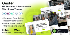 Gestor – HR Services  Recruitment WordPress Theme