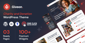 Giveon – Nonprofit, NGO  Charity WordPress Theme