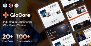 GloCore – Industrial  Engineering Services WordPress Theme