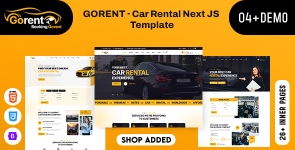 Gorent – Car Rental Next JS Template