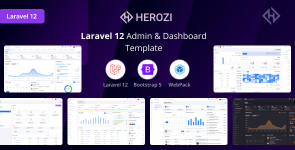 Herozi – Laravel Admin  Dashboard Template