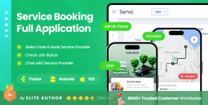 2 Apps | Home Services Booking Full Application | Service Provider  Home Service Finder App | Servo