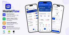HostelFlow | Hostel and Mess Management App UI Kit