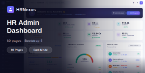HRNexus — Bootstrap 5 HR  Admin Dashboard UI Kit