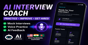 Intervio AI – Interview Preparation App with Voice, Mock Tests, AI Feedback  Multilingual Support