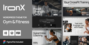 IronX – Gym  Fitness WordPress Theme