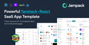 Jampack – Powerful TanStack-React SaaS App Template