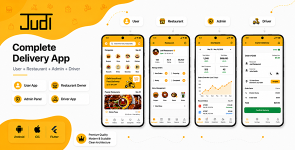 Judi | Multi-Restaurant Food Delivery System With Flutter and PHP