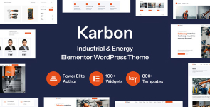 Karbon – Industrial  Energy Elementor WordPress Theme