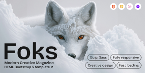 Foks – Modern Creative Magazine Portfolio HTML Template