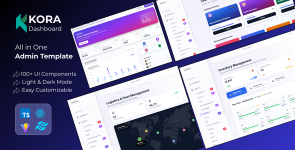 Kora | Multipurpose React Admin Dashboard Template