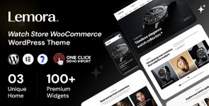 Lemora – Watch Store WooCommerce Elementor Theme