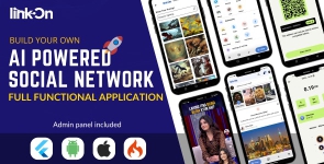 LinkOn – Full Cross-Platform AI Social Network (iOS, Android,  Web)