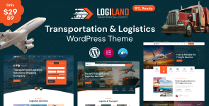 LogiLand – Transportation  Logistics WordPress Theme + RTL