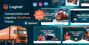 Loginet – Transportation  Logistics WordPress Theme